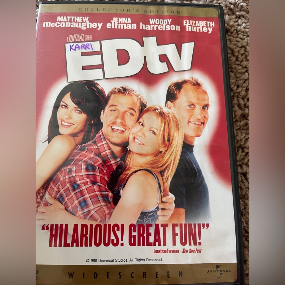 EDtv DVD - Black Case